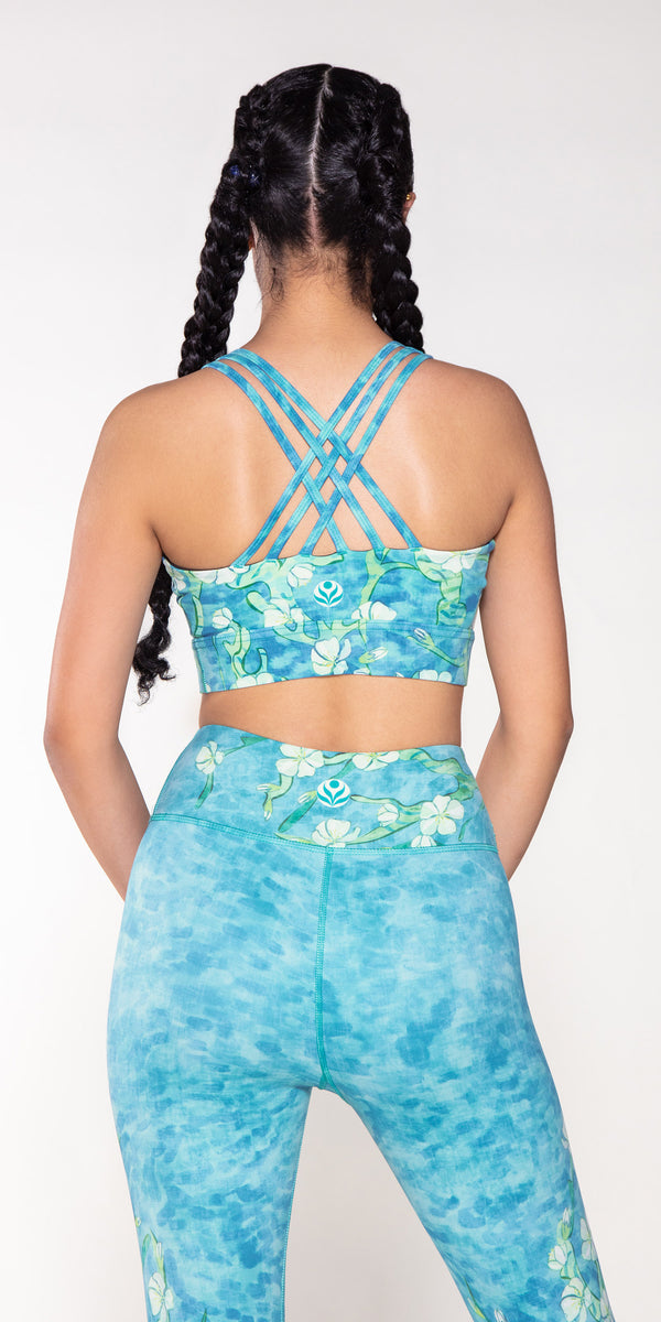 K2005 Sports Bra Almond Blossoms By Van Gogh Miami Fitwear