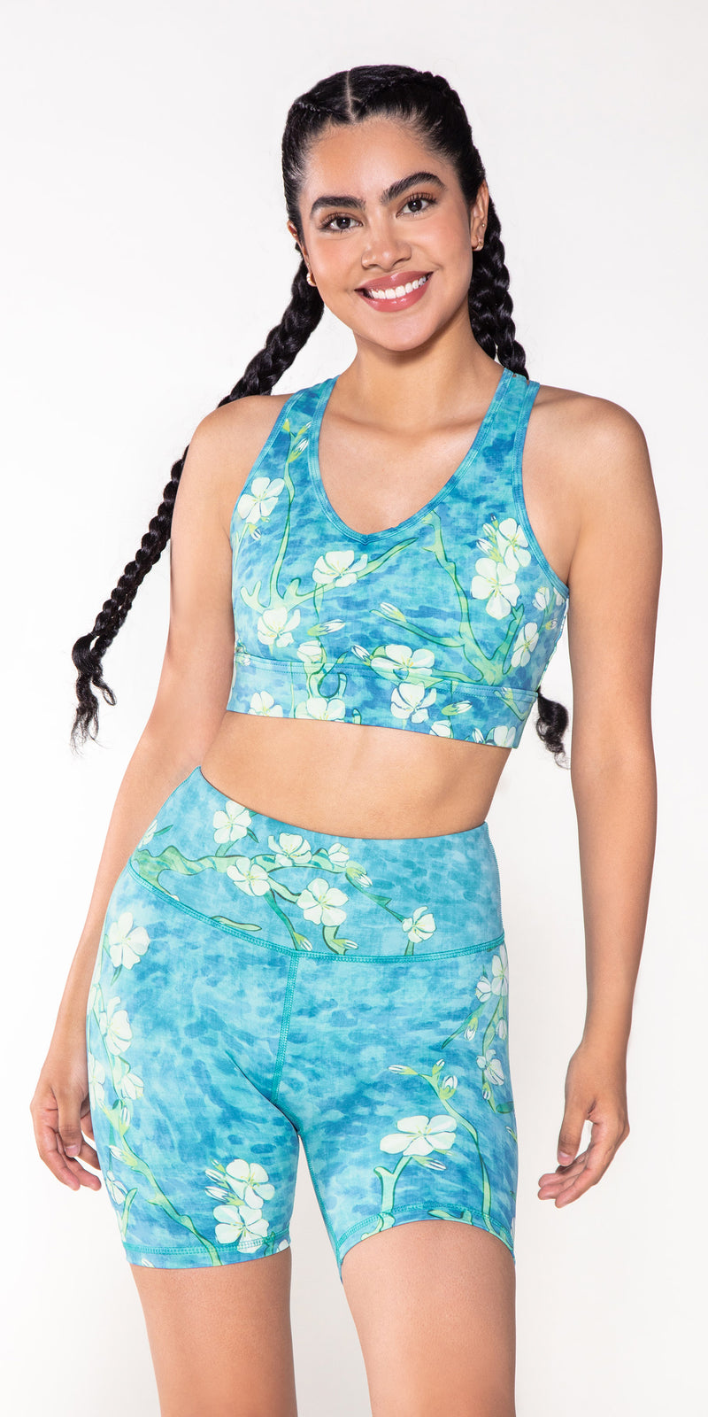 K2005 Sports Bra Almond Blossoms By Van Gogh Miami Fitwear