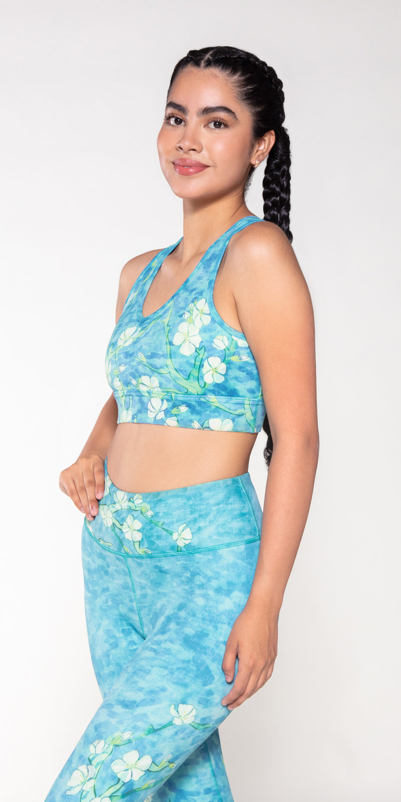 K2005 Sports Bra Almond Blossoms By Van Gogh Miami Fitwear