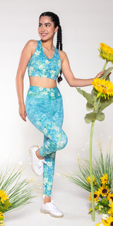 K1005 Legging Almond Blossoms By Van Gogh Miami Fitwear